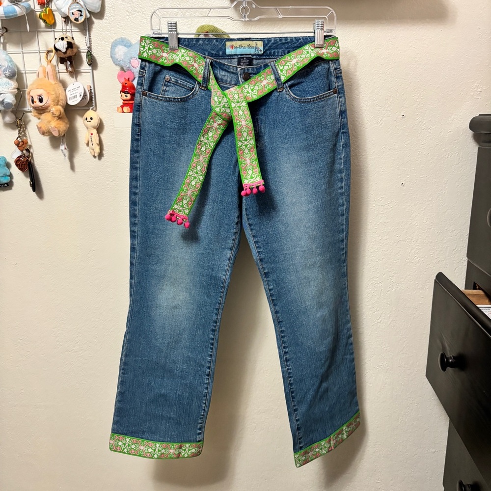 y2k Too She She Embroidered Denim Jeans Size 6